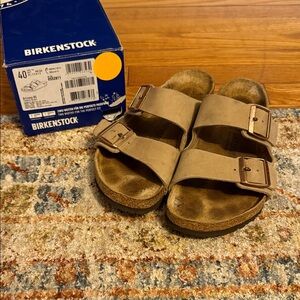 Birkenstock Beige Double Strap Sandals